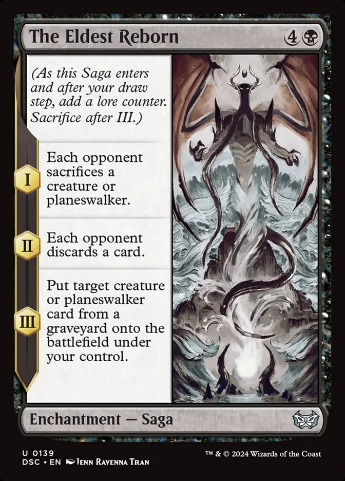 2024 Duskmourn: House of Horror Commander The Eldest Reborn #139 uncommon card image
