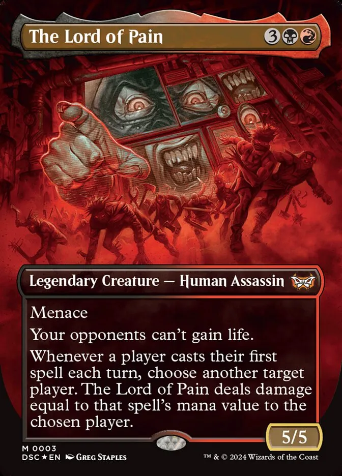 2024 Duskmourn: House of Horror Commander The Lord of Pain mythic #3 mythic card image