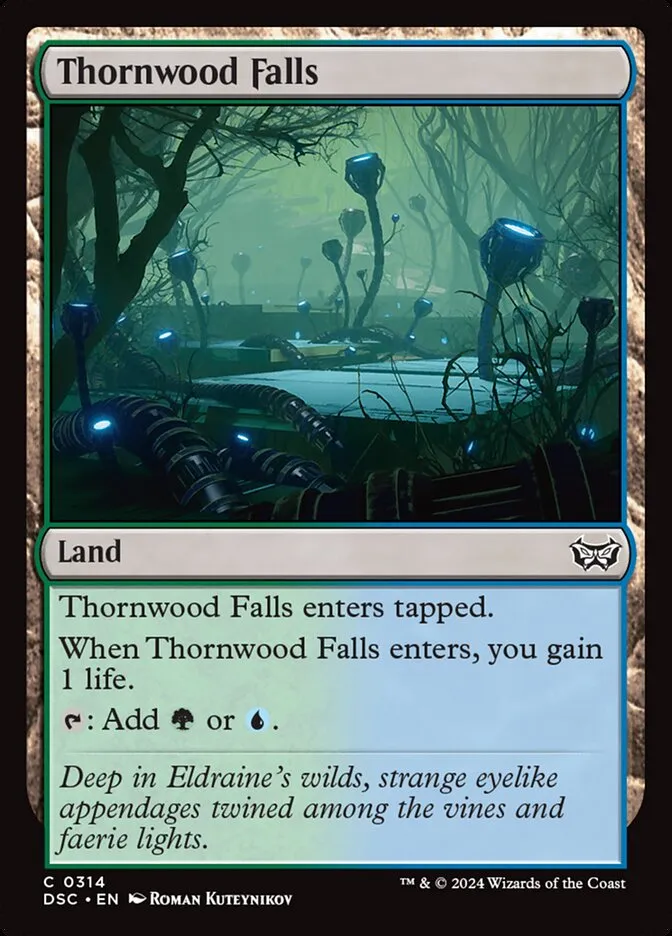 2024 Duskmourn: House of Horror Commander Thornwood Falls #314 common card image
