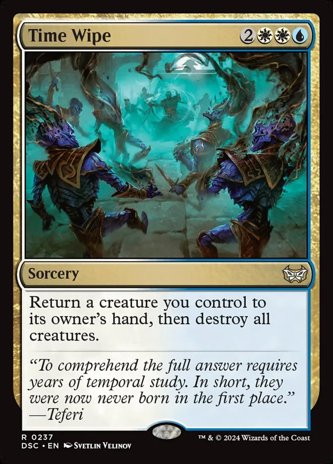 2024 Duskmourn: House of Horror Commander Time Wipe #237 rare card image