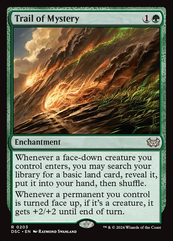 2024 Duskmourn: House of Horror Commander Trail of Mystery #203 rare card image