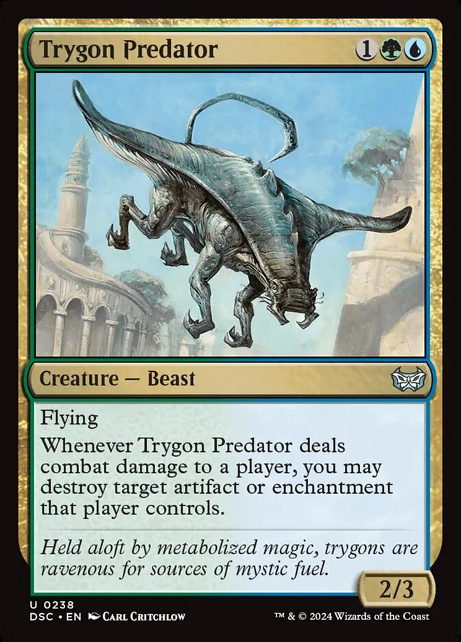 2024 Duskmourn: House of Horror Commander Trygon Predator #238 uncommon card image