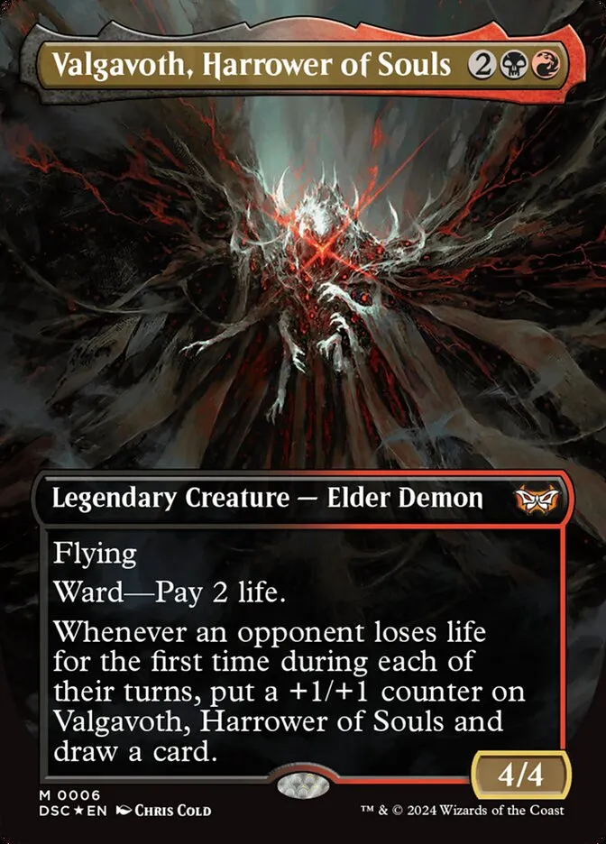 2024 Duskmourn: House of Horror Commander Valgavoth, Harrower of Souls mythic #6 mythic card image