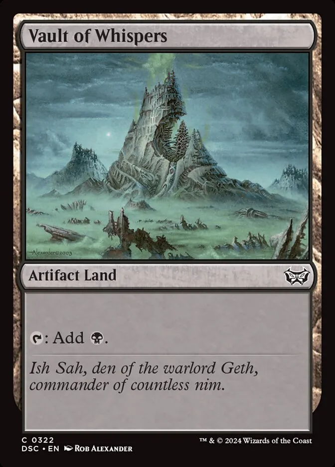 2024 Duskmourn: House of Horror Commander Vault of Whispers #322 common card image