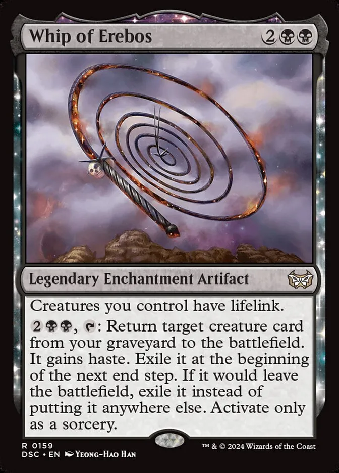 2024 Duskmourn: House of Horror Commander Whip of Erebos #159 rare card image