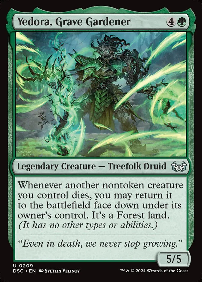 2024 Duskmourn: House of Horror Commander Yedora, Grave Gardener #209 uncommon card image