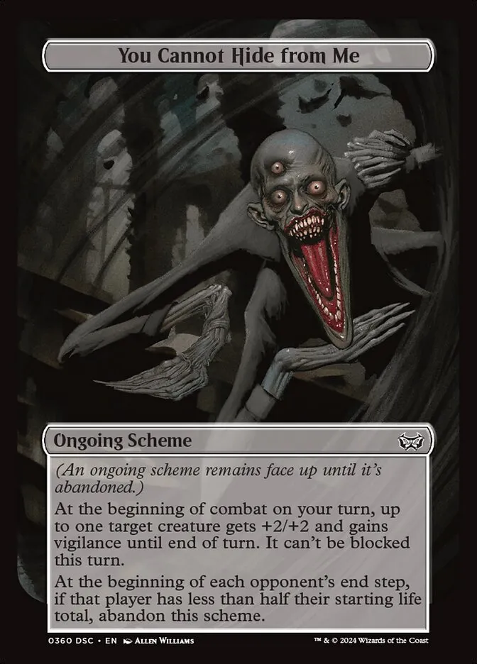 2024 Duskmourn: House of Horror Commander You Cannot Hide from Me #360 common card image