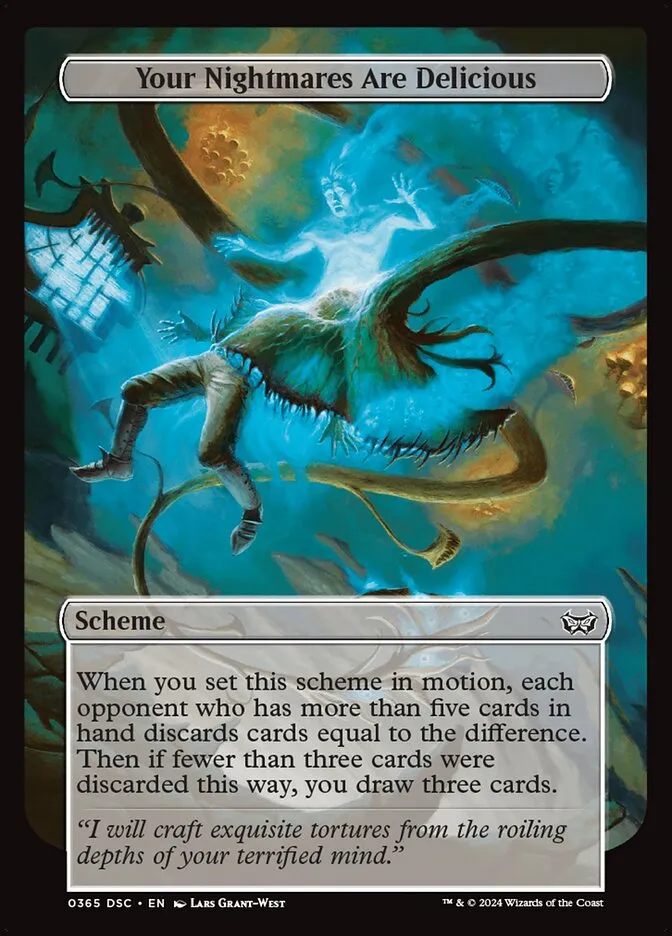 2024 Duskmourn: House of Horror Commander Your Nightmares Are Delicious #365 common card image