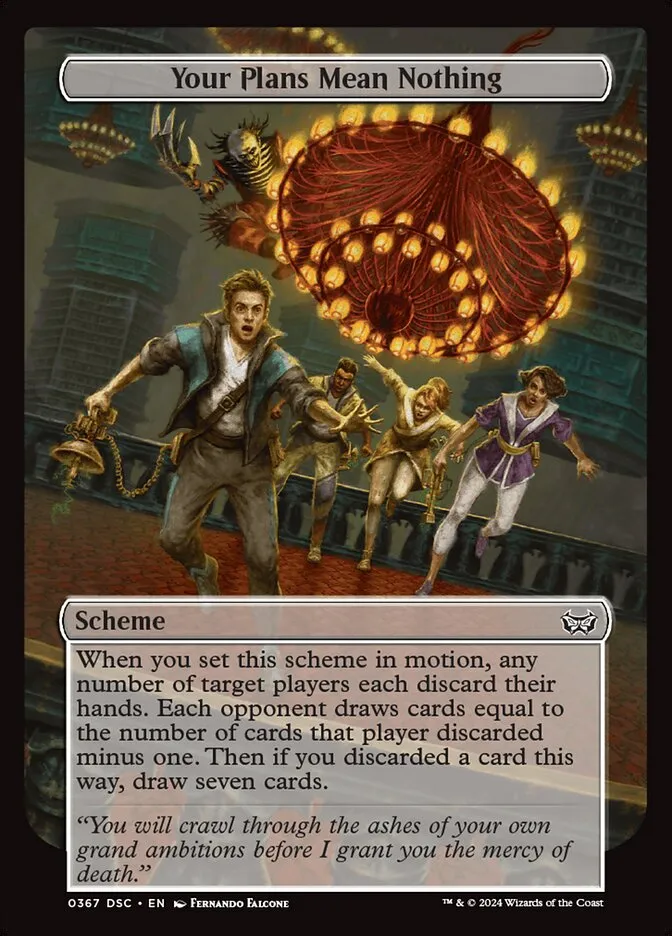 2024 Duskmourn: House of Horror Commander Your Plans Mean Nothing #367 common card image