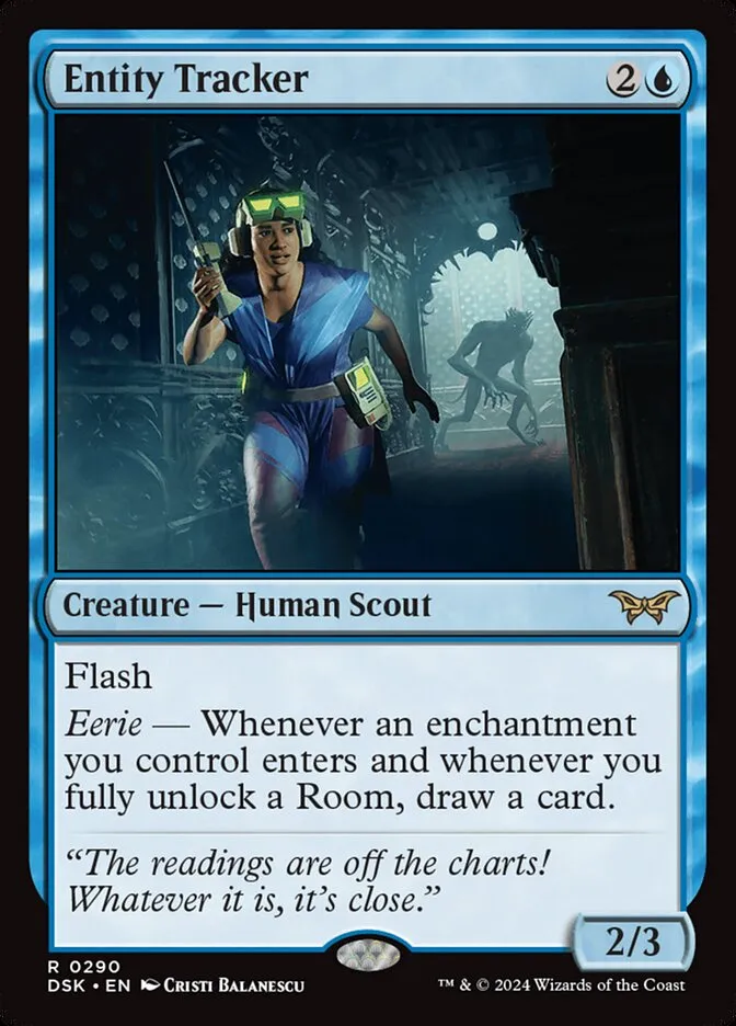 2024 Duskmourn: House of Horror Entity Tracker #290 rare card image