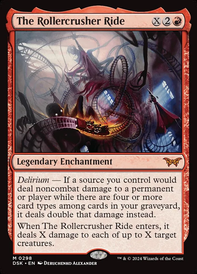 2024 Duskmourn: House of Horror The Rollercrusher Ride #298 mythic card image