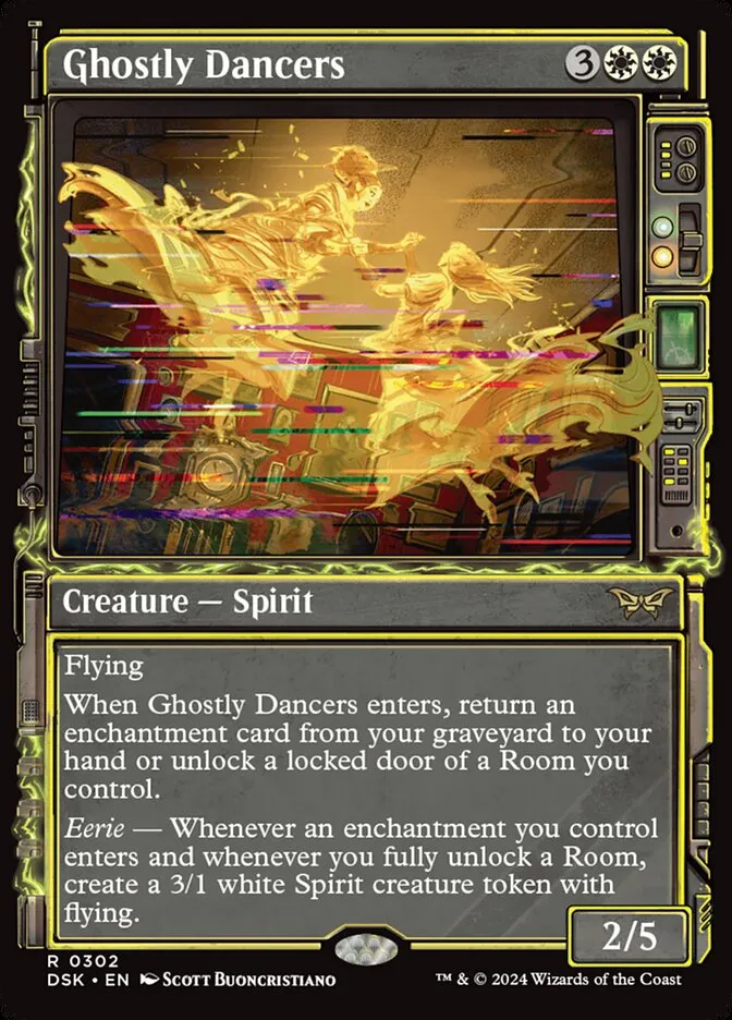2024 Duskmourn: House of Horror Ghostly Dancers #302 rare card image