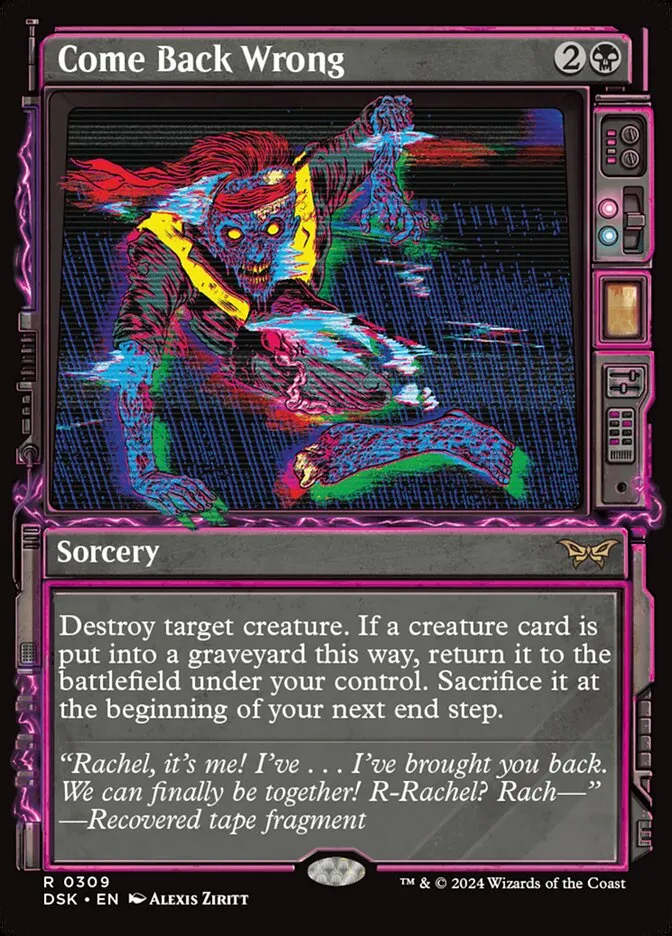 2024 Duskmourn: House of Horror Come Back Wrong #309 rare card image