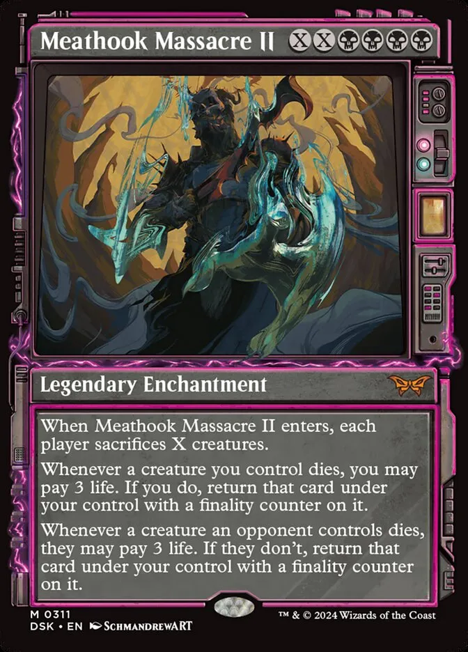 2024 Duskmourn: House of Horror Meathook Massacre II #311 mythic card image