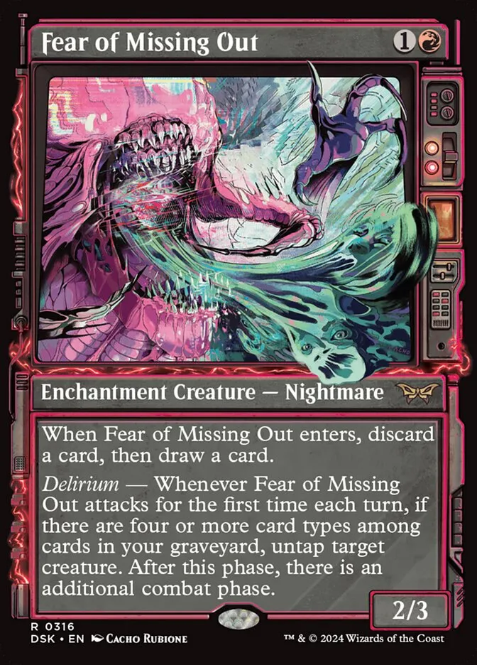 2024 Duskmourn: House of Horror Fear of Missing Out #316 rare card image