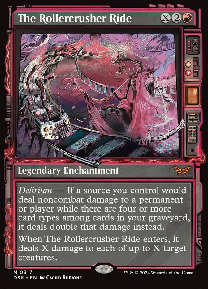 2024 Duskmourn: House of Horror The Rollercrusher Ride #317 mythic card image