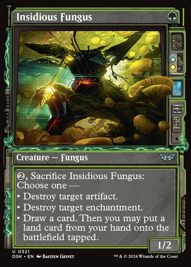 2024 Duskmourn: House of Horror Insidious Fungus #321 uncommon card image