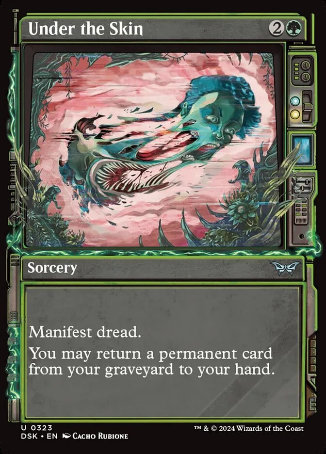 2024 Duskmourn: House of Horror Under the Skin #323 uncommon card image