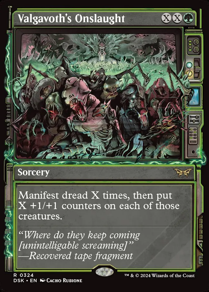 2024 Duskmourn: House of Horror Valgavoth's Onslaught #324 rare card image
