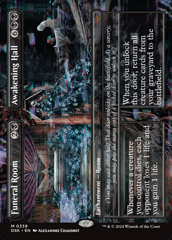 2024 Duskmourn: House of Horror Funeral Room // Awakening Hall #338 mythic card image