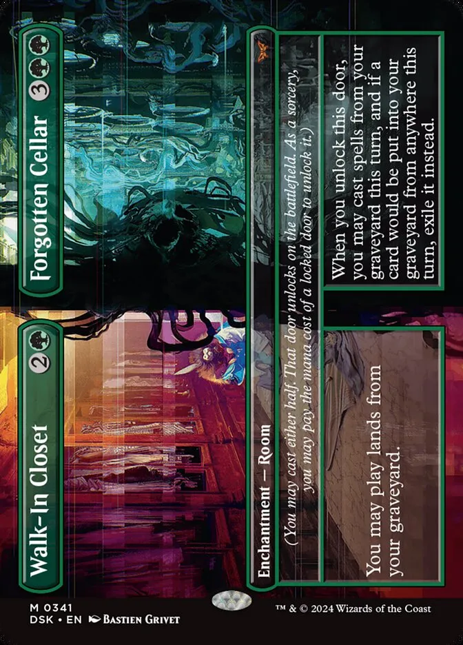 2024 Duskmourn: House of Horror Walk-In Closet // Forgotten Cellar #341 mythic card image