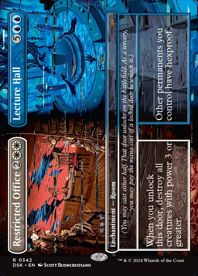 2024 Duskmourn: House of Horror Restricted Office // Lecture Hall #342 rare card image