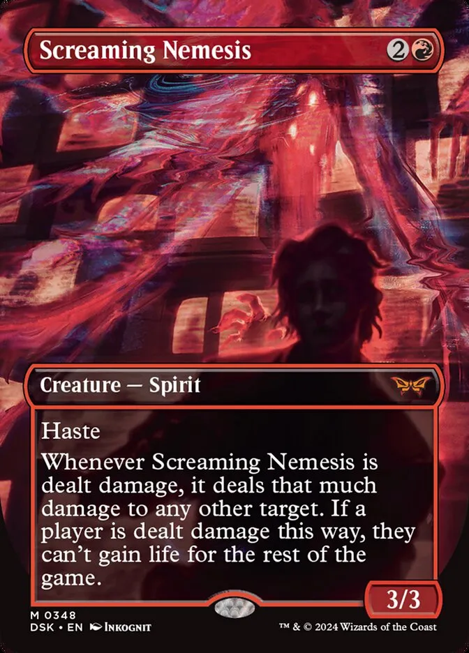 2024 Duskmourn: House of Horror Screaming Nemesis #348 mythic card image