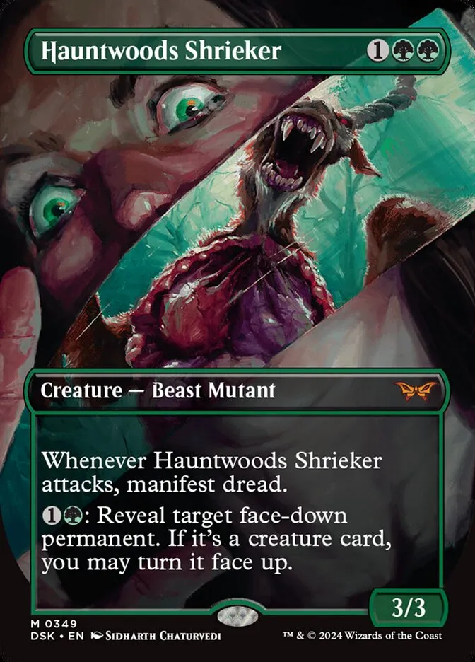 2024 Duskmourn: House of Horror Hauntwoods Shrieker #349 mythic card image