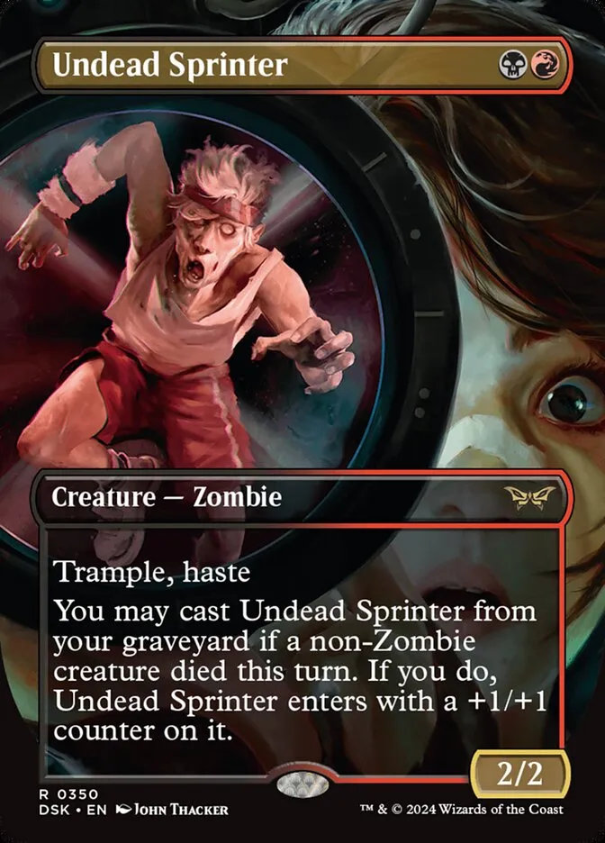 2024 Duskmourn: House of Horror Undead Sprinter #350 rare card image