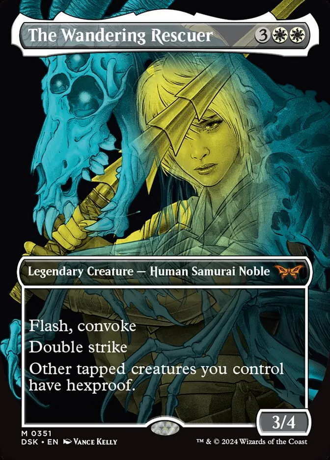 2024 Duskmourn: House of Horror The Wandering Rescuer #351 mythic card image