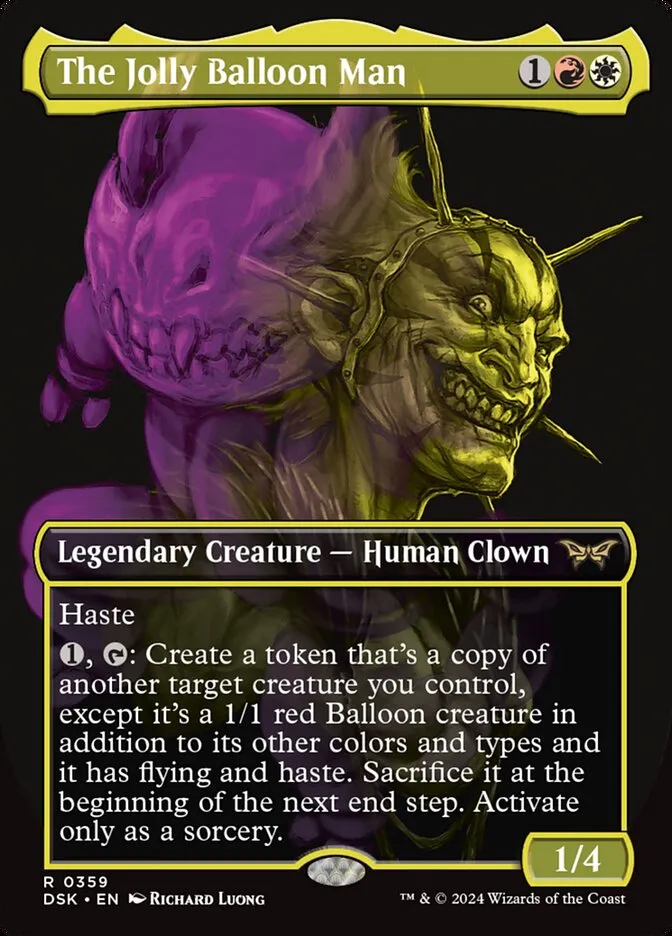 2024 Duskmourn: House of Horror The Jolly Balloon Man #359 rare card image