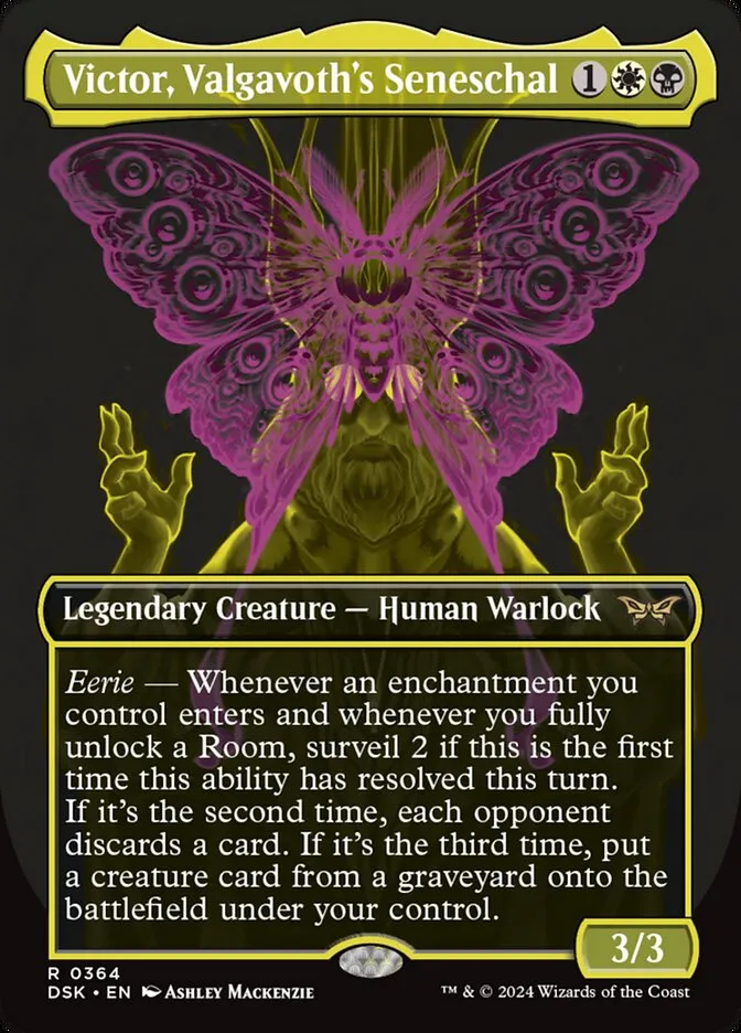 2024 Duskmourn: House of Horror Victor, Valgavoth's Seneschal #364 rare card image