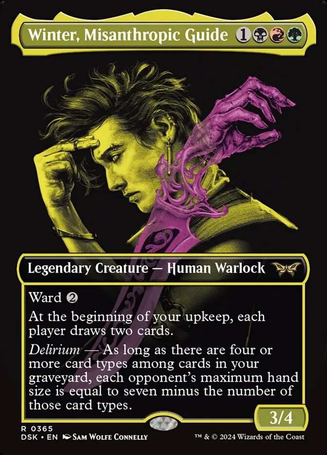 2024 Duskmourn: House of Horror Winter, Misanthropic Guide #365 rare card image