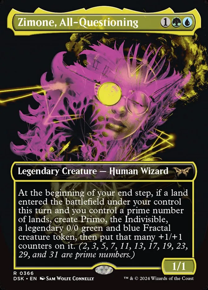 2024 Duskmourn: House of Horror Zimone, All-Questioning #366 rare card image