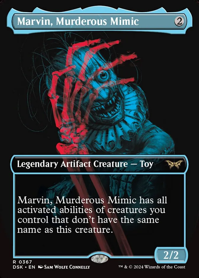 2024 Duskmourn: House of Horror Marvin, Murderous Mimic #367 rare card image