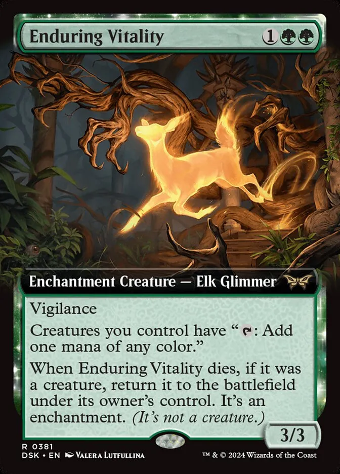 2024 Duskmourn: House of Horror Enduring Vitality #381 rare card image