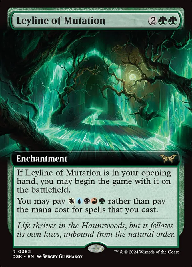 2024 Duskmourn: House of Horror Leyline of Mutation #382 rare card image