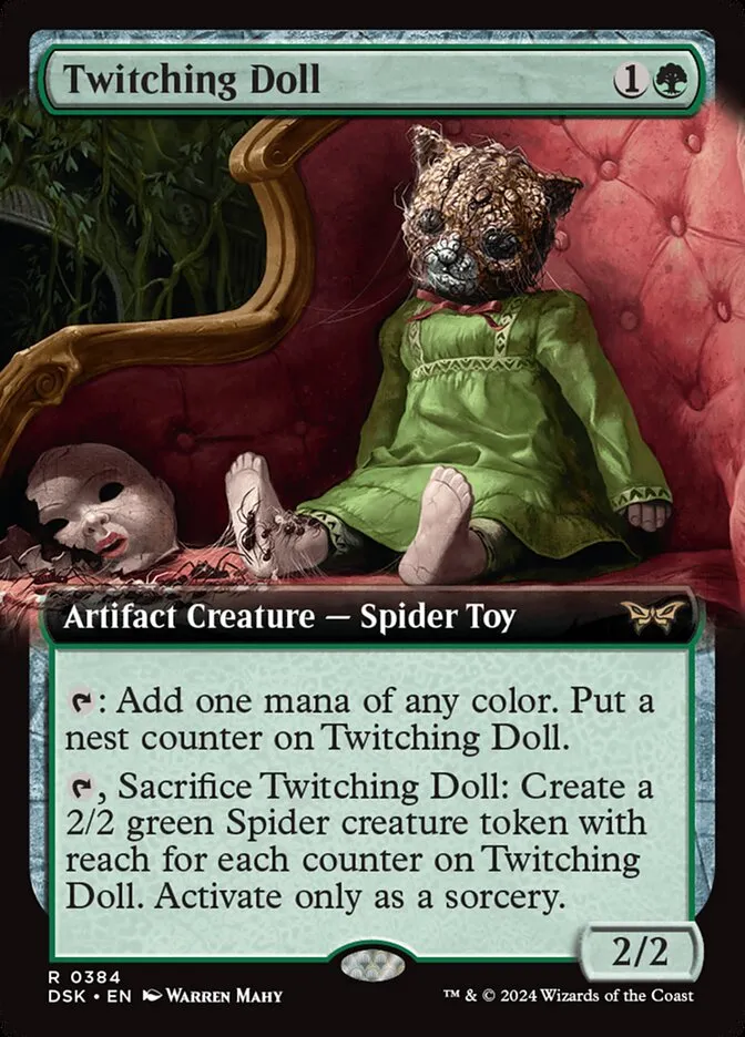2024 Duskmourn: House of Horror Twitching Doll #384 rare card image