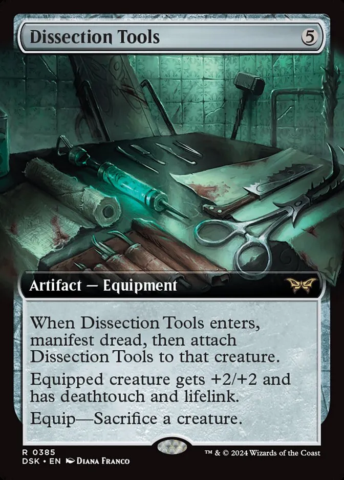2024 Duskmourn: House of Horror Dissection Tools #385 rare card image