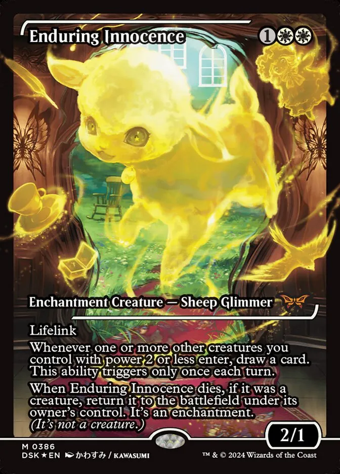 2024 Duskmourn: House of Horror Enduring Innocence #386 mythic card image