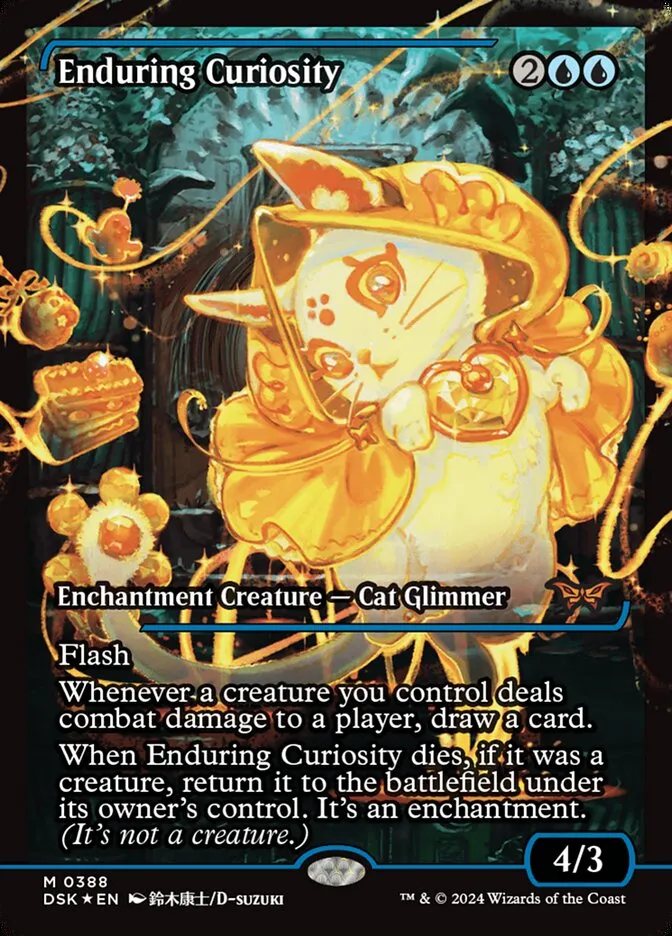 2024 Duskmourn: House of Horror Enduring Curiosity #388 mythic card image