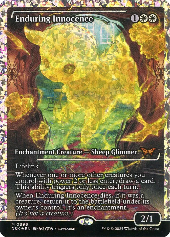 2024 Duskmourn: House of Horror Enduring Innocence #396 mythic card image