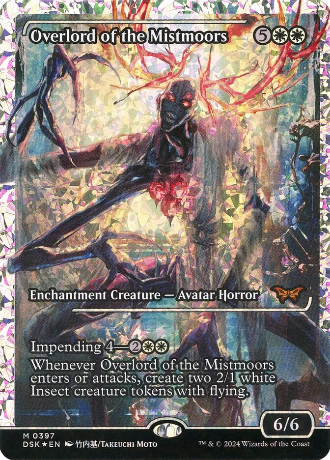 2024 Duskmourn: House of Horror Overlord of the Mistmoors #397 mythic card image