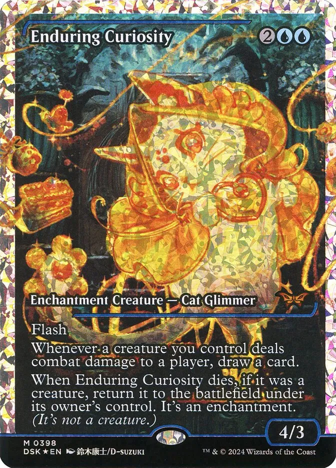 2024 Duskmourn: House of Horror Enduring Curiosity #398 mythic card image