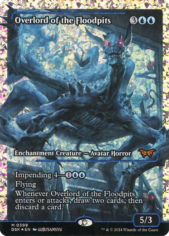 2024 Duskmourn: House of Horror Overlord of the Floodpits #399 mythic card image