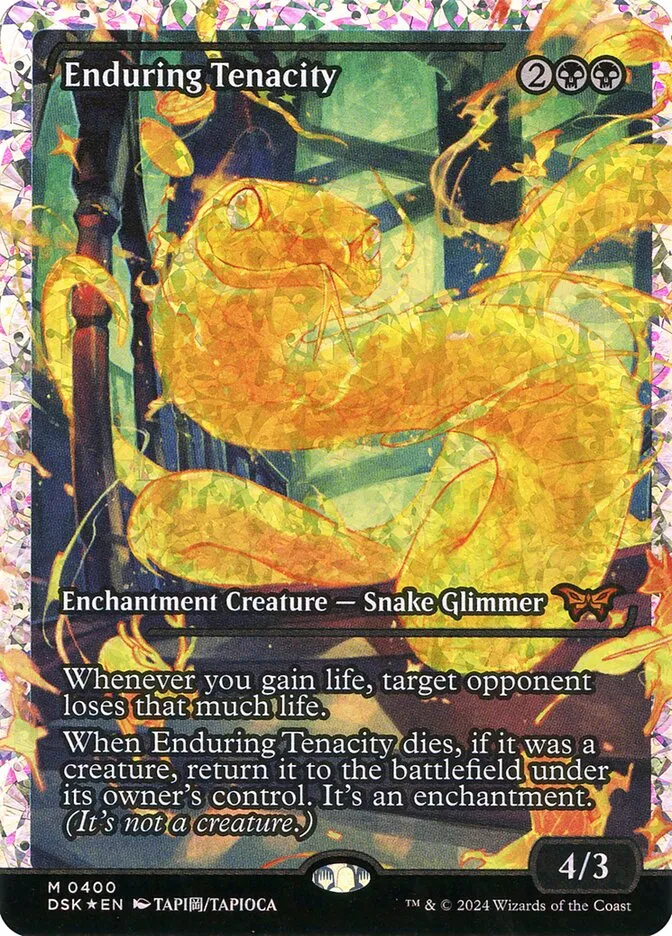 2024 Duskmourn: House of Horror Enduring Tenacity #400 mythic card image