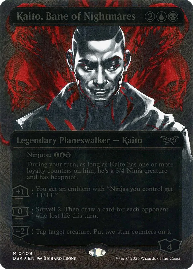 2024 Duskmourn: House of Horror Kaito, Bane of Nightmares #409 mythic card image
