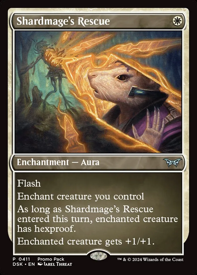 2024 Duskmourn: House of Horror Shardmage's Rescue #411 uncommon card image