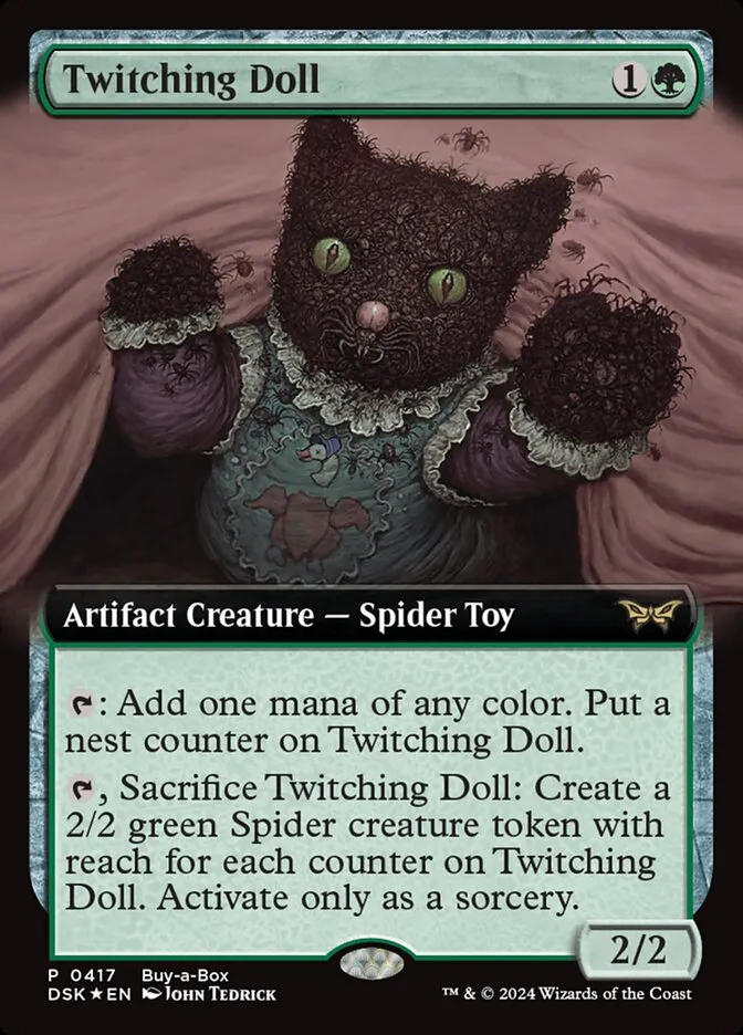 2024 Duskmourn: House of Horror Twitching Doll #417 rare card image