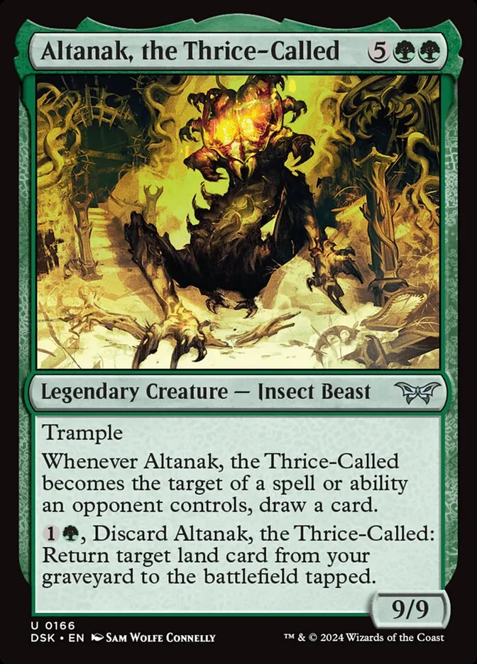 2024 Duskmourn: House of Horror Altanak, the Thrice-Called #166 uncommon card image